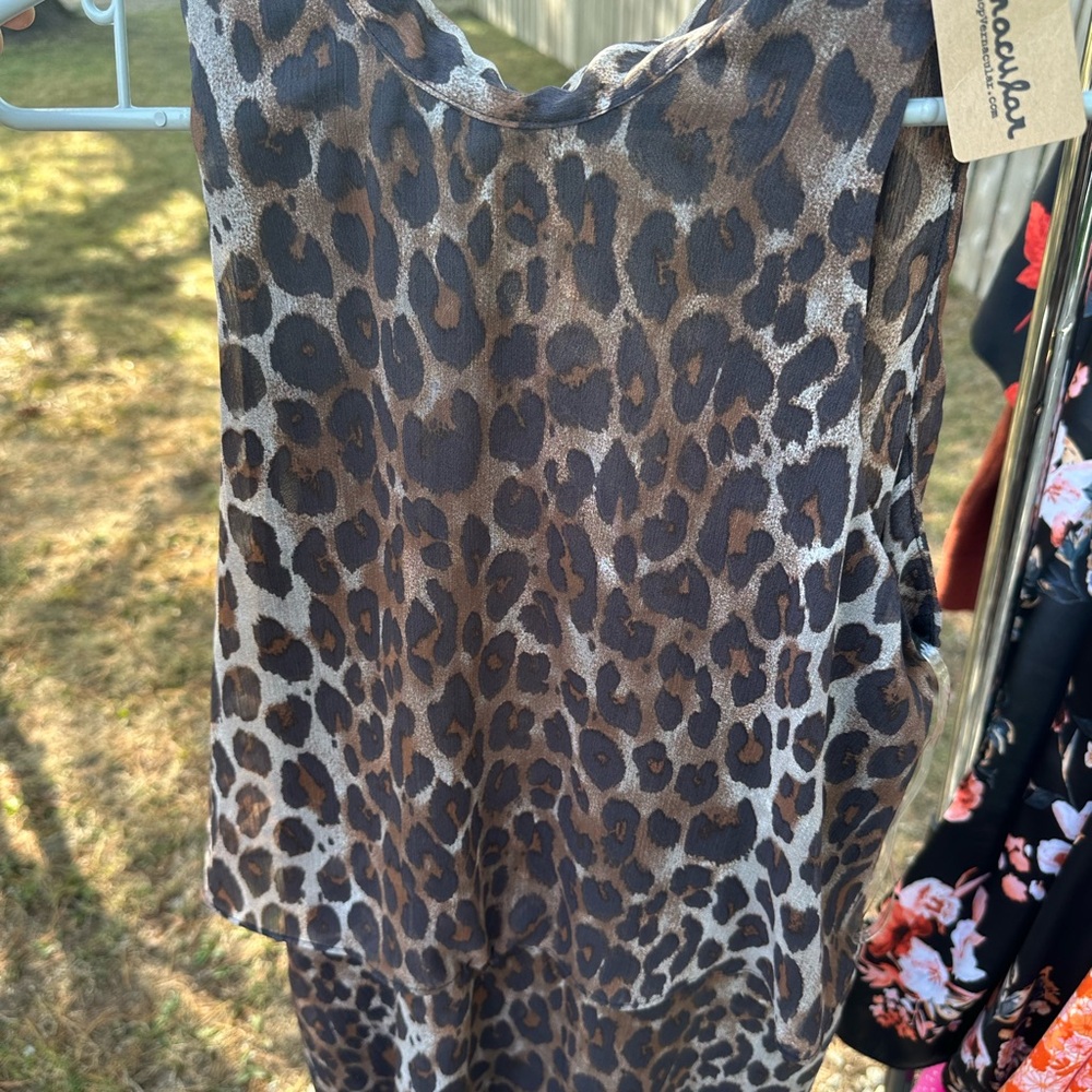 Leopard Print Romper - New with tags